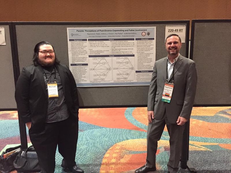 HDFS Student Michael Anthony with Dr. Ray Petren at the NCFR conference in Orlando, FL, November 15-18, 2017